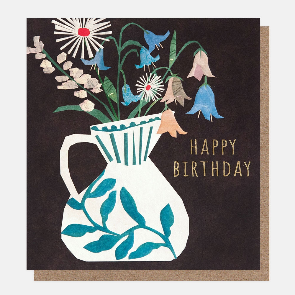 Flowers In Vase Birthday Card