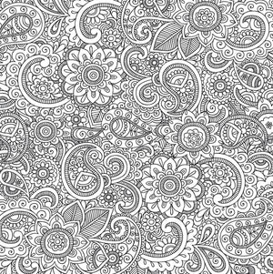Peaceful Paisleys Colouring Book