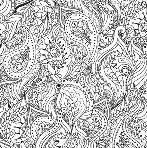 Peaceful Paisleys Colouring Book