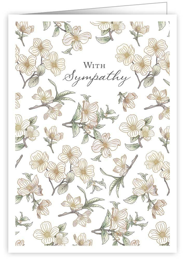 Flowers With Sympathy Card