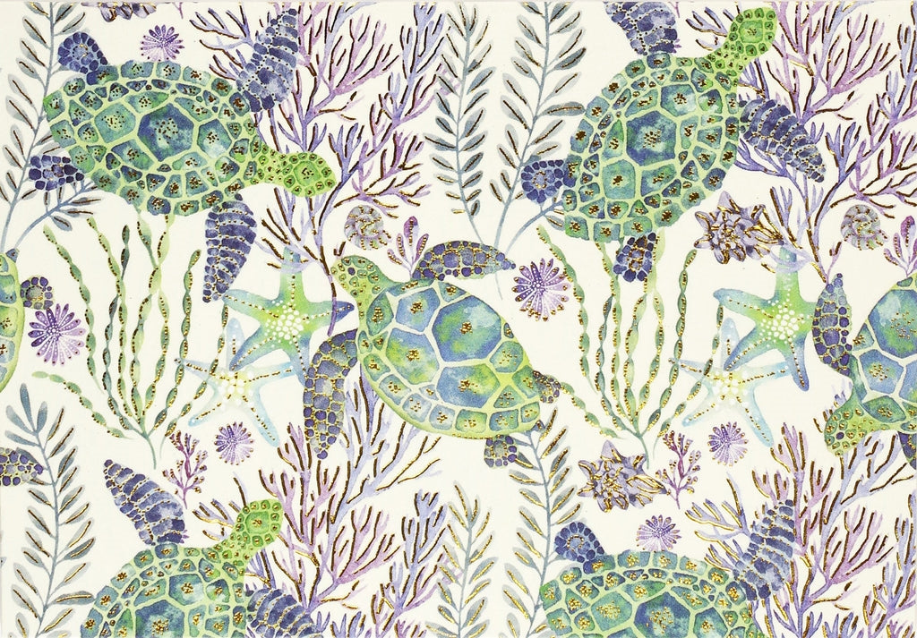 Sea Turtles Blank Notecards