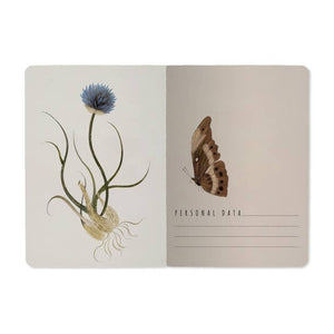 Symmetrical Flora Small Lined Notebook