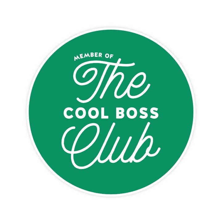 Cool Boss Club Sticker
