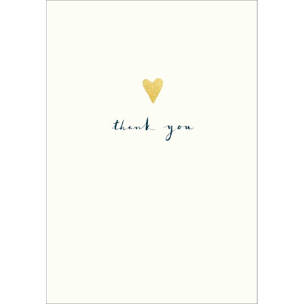 Gold Thank You Card