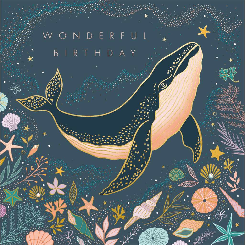 Whale Birthday Card