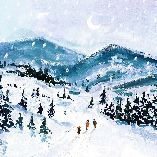 Mountain Walk Blank Art Card