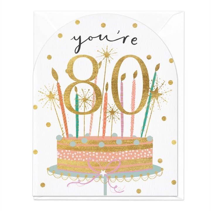 You're 80 Age Birthday Card