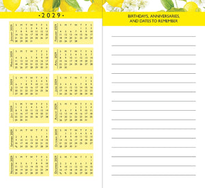 2027-28 Peter Pauper 2-Year Pocket Planner | Amalfi Lemons