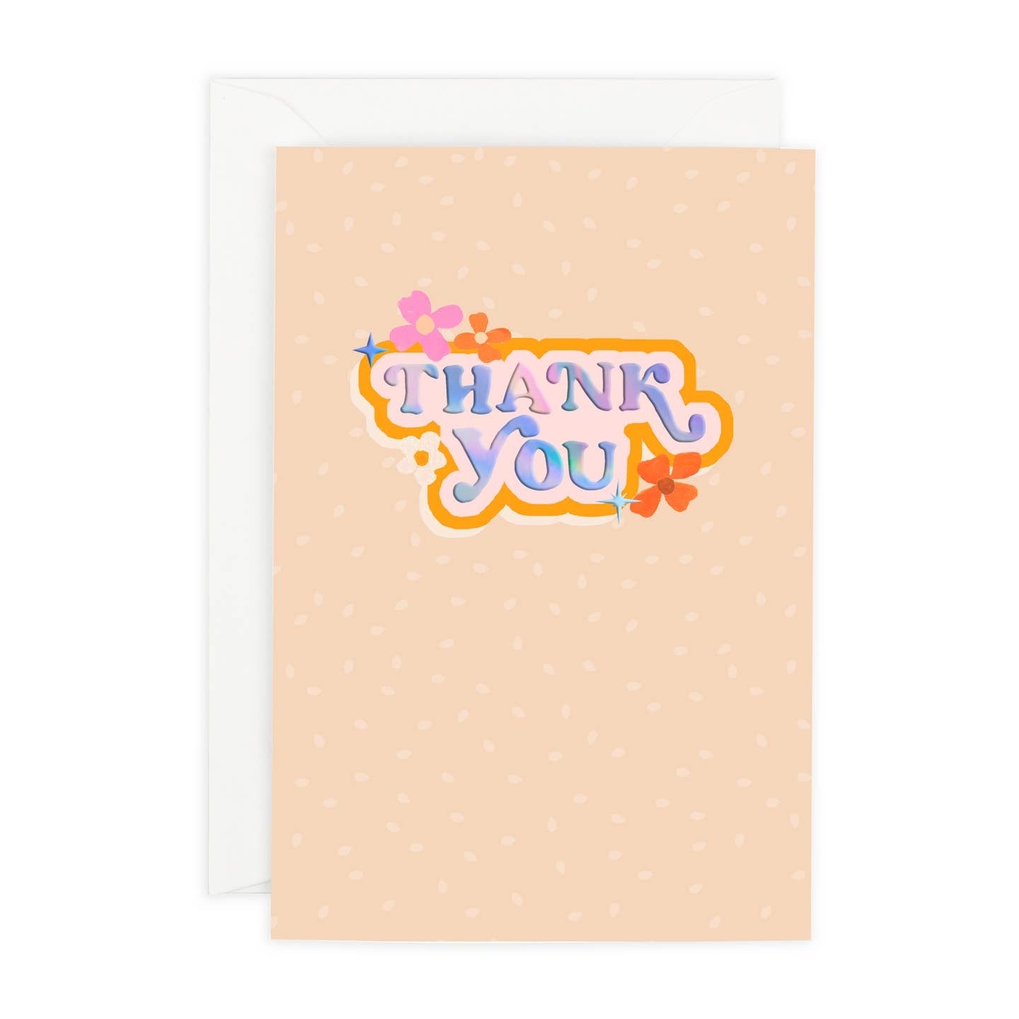 Floral Sparkle Thank You Card