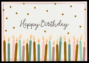 Candles Happy Birthday Notecards