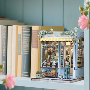 DIY Miniature Book Nook Kit | Anna's Blue Blossom
