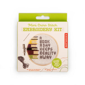 A Book A Day Mini Cross Stitch Embroidery Kit
