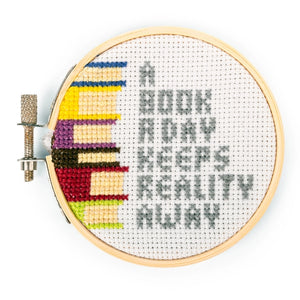 A Book A Day Mini Cross Stitch Embroidery Kit