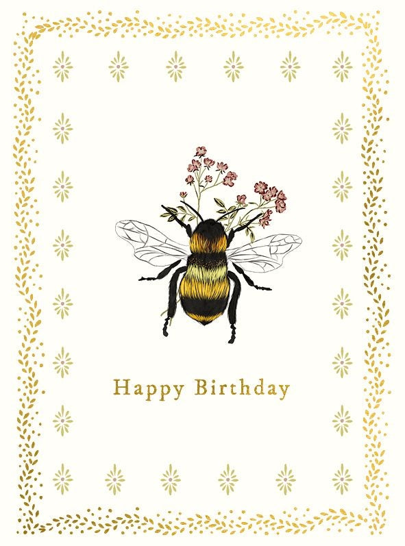 Bumblebee Birthday Card