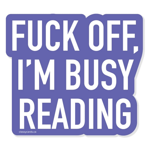 Busy Reading Sticker