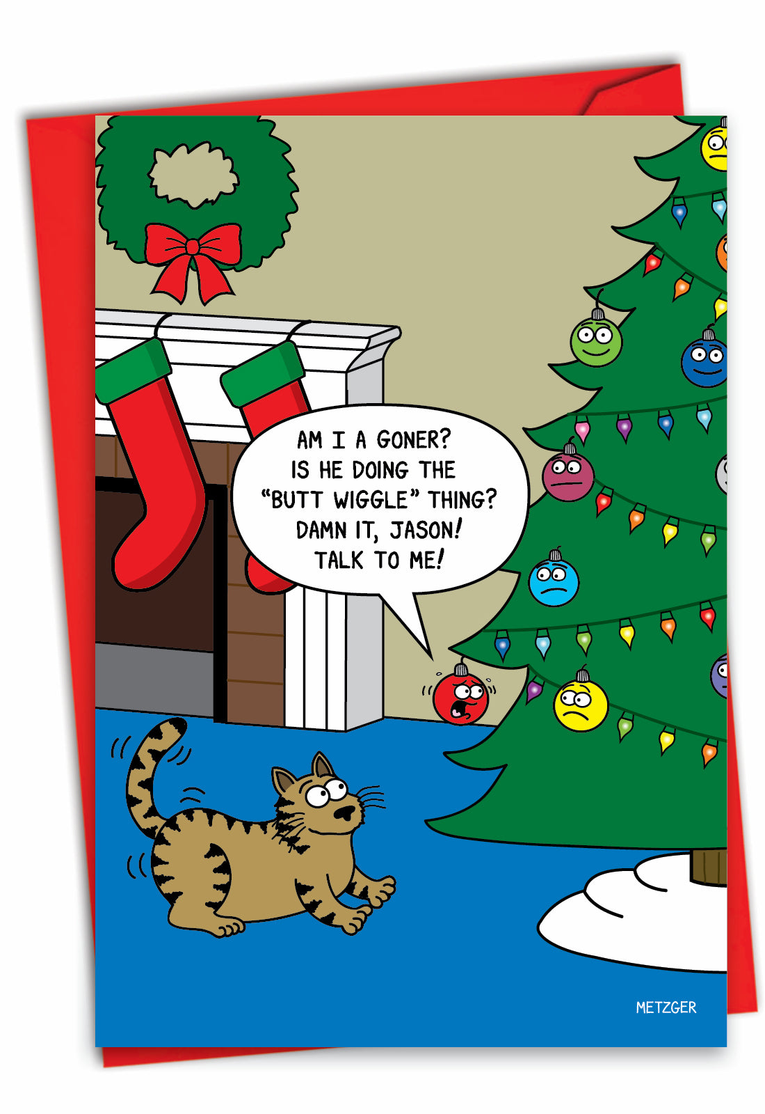 Butt Wiggle Christmas Card