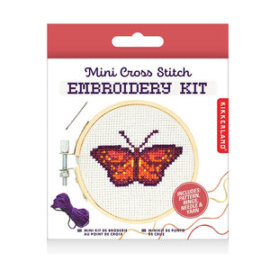 Mini Butterfly Cross Stitch Embroidery Kit