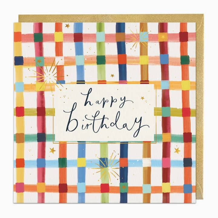 Checkered Birthday Card