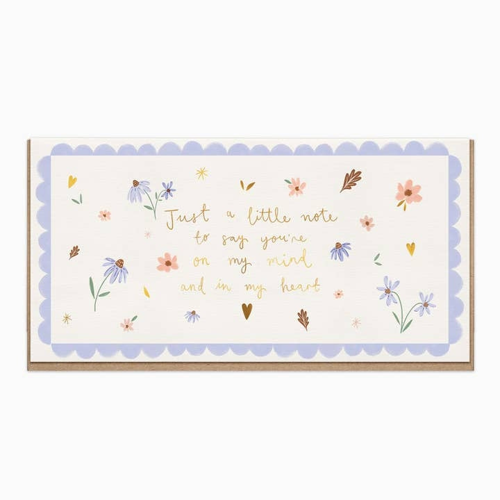 Just A Little Note Friendship Card