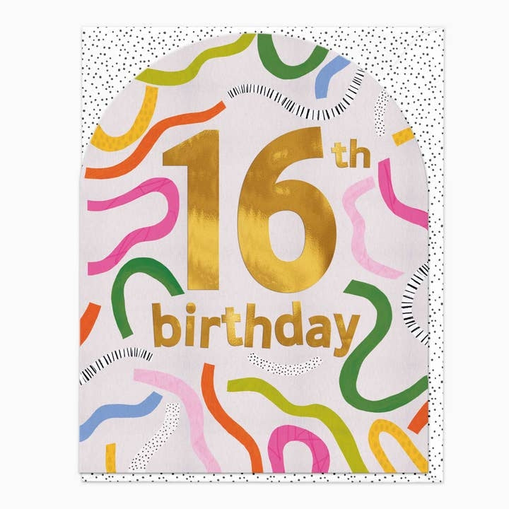 16 Today Age Birthday Card