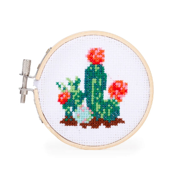 Mini Cactus Cross Stitch Embroidery Kit