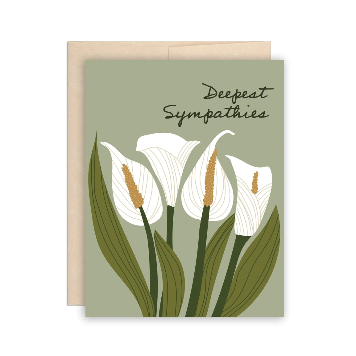 Calla Lilies Sympathy Card