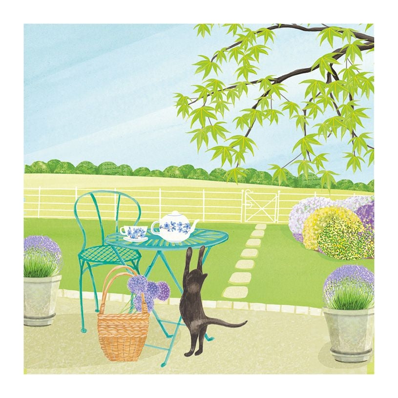 Cat Stretch Blank Art Card