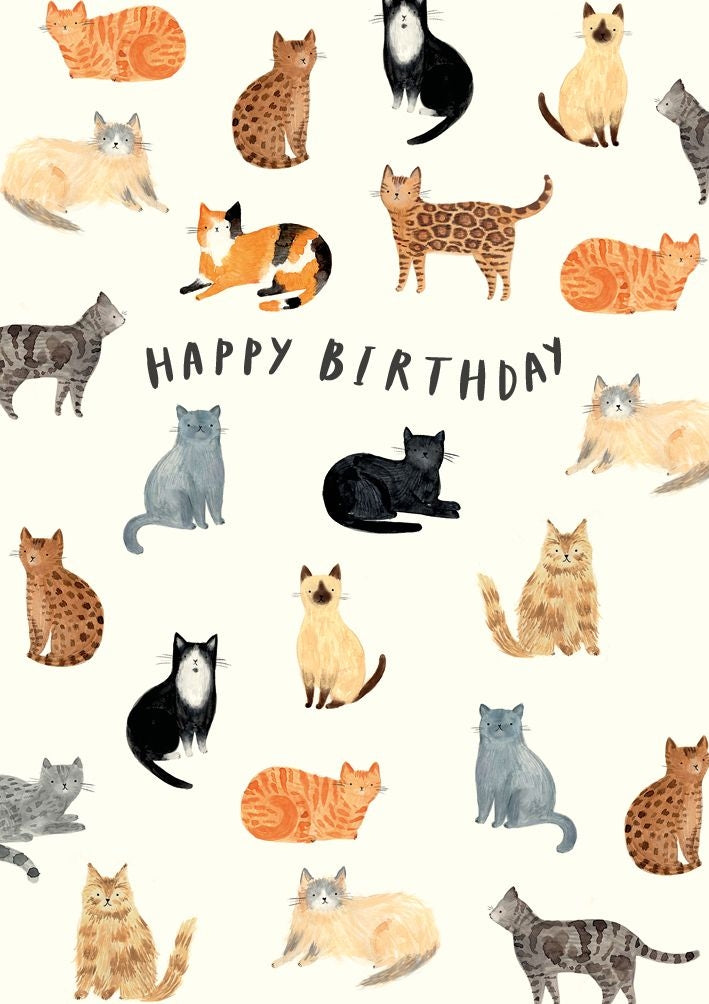 Cats Birthday Card