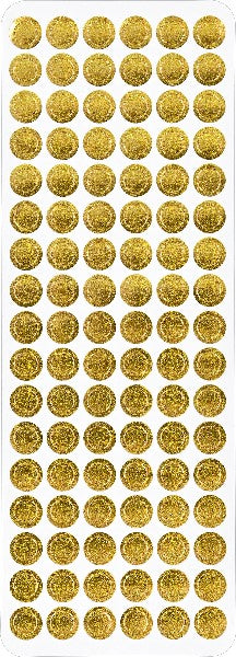 Colour Foil Dots Sticker Set