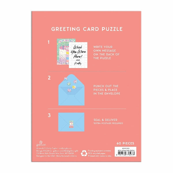 Confetti Birthday Cake - Puzzle Card