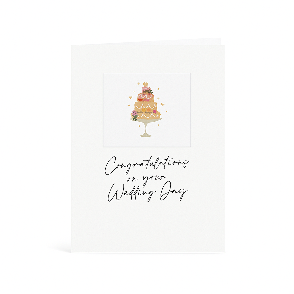 Cake Wedding Card