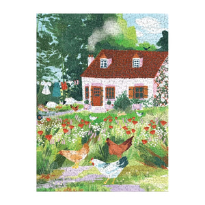 Galison 1000 Piece Puzzle | Cottage Wildflowers