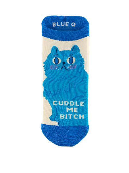Blue Q Sneaker Socks | Cuddle Me Bitch