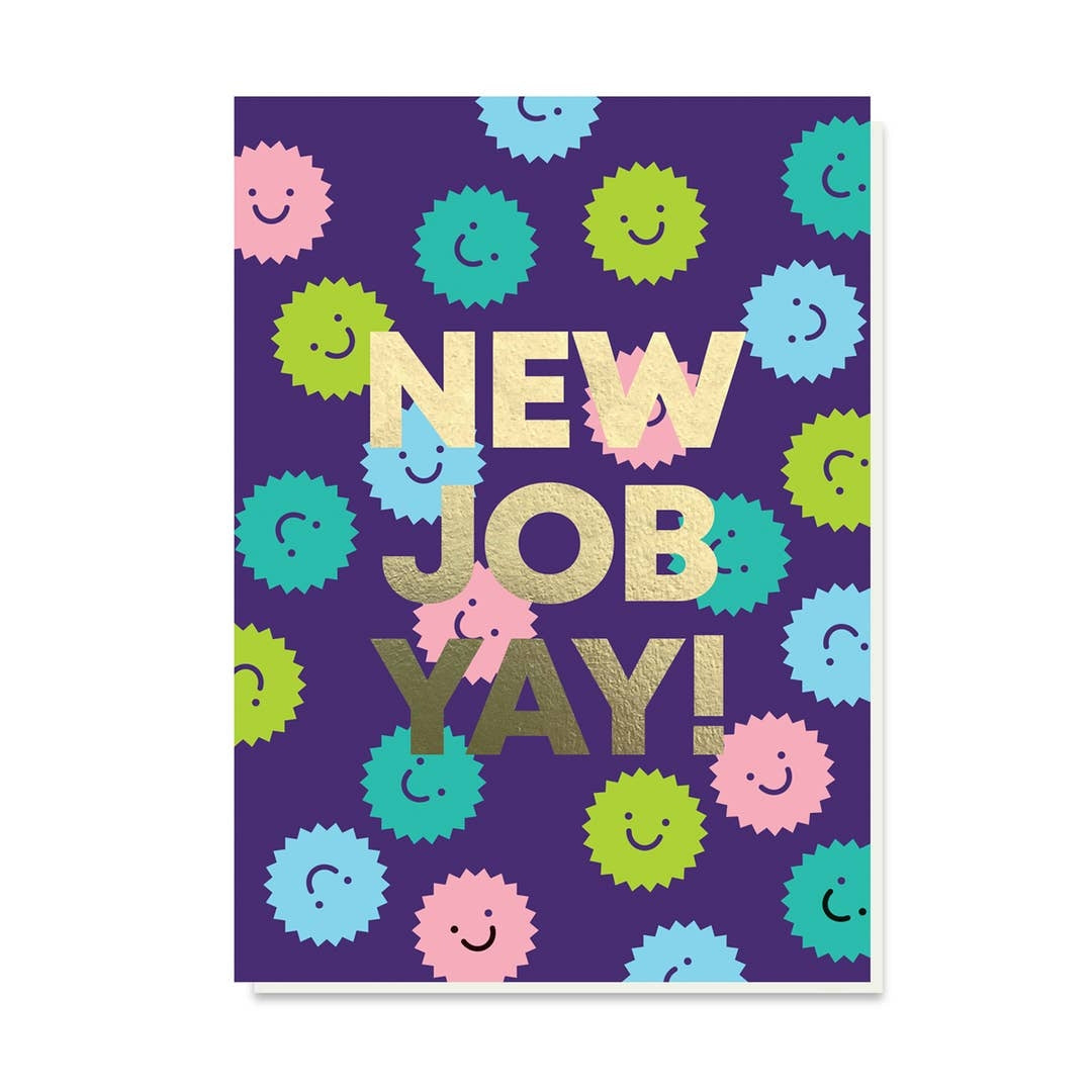 Smiley Faces New Job Card