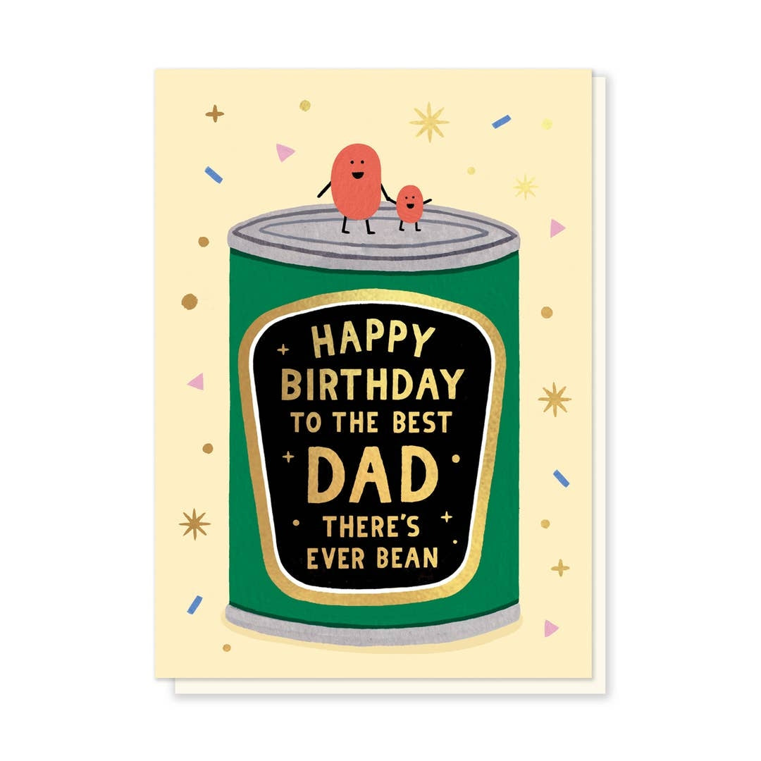 Dad Bean Relative Birthday Card