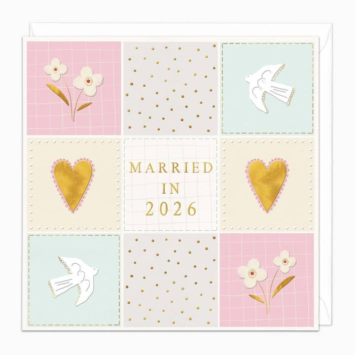 Married In 2026 Wedding Card