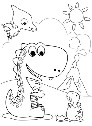 Dinosaurs Colouring Book