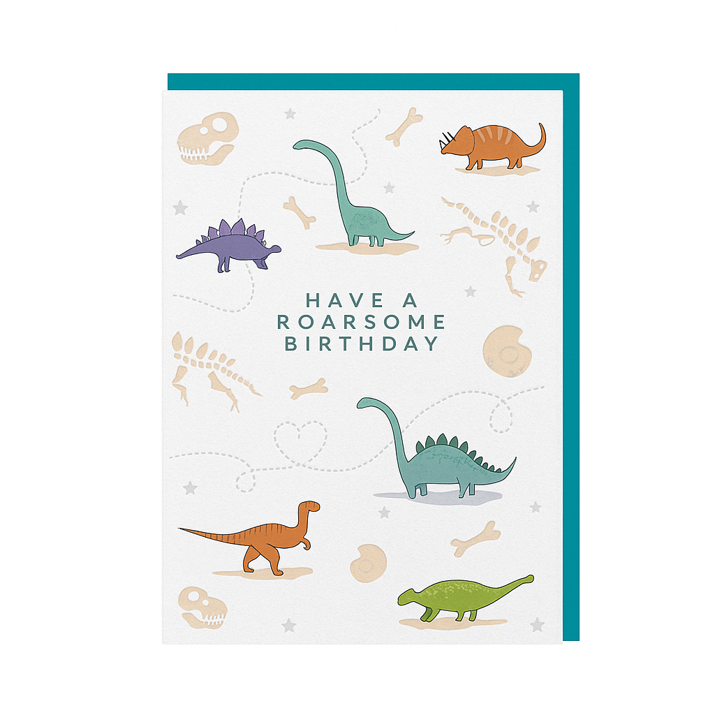 Dinosaurs Birthday Card