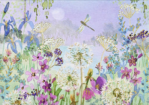 Dragonflies & Dandelions Blank Notecards