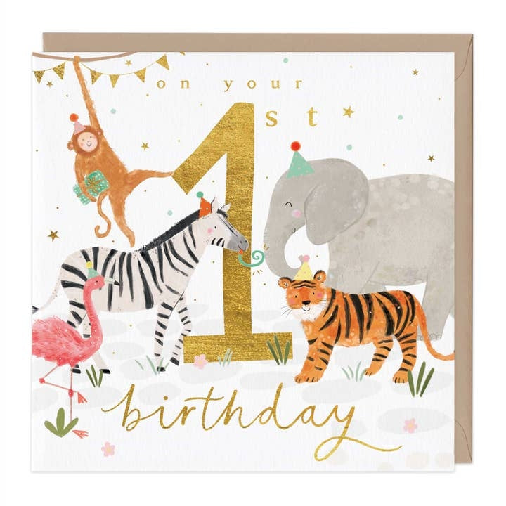 1st Wild Age Birthday Card