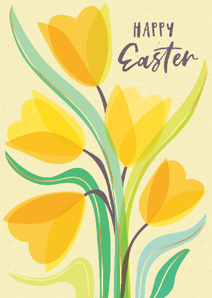 Crocus Easter Card