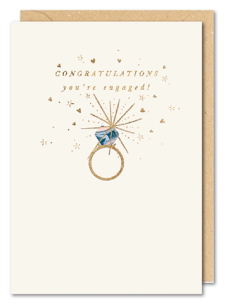 Bling Ring Engagement Card