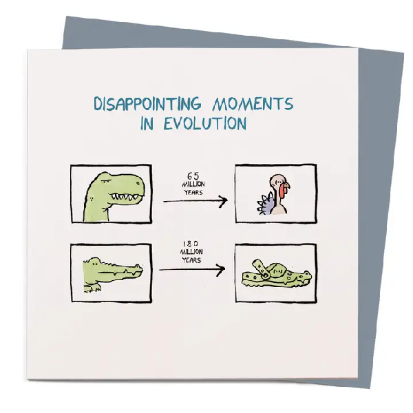 Evolution Blank Humour Card