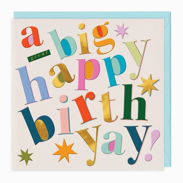 Birth-Yay Birthday Card