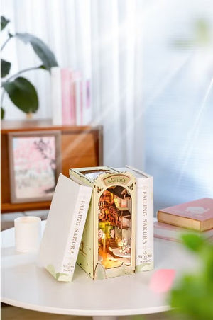 DIY Miniature Book Nook Kit | Falling Sakura