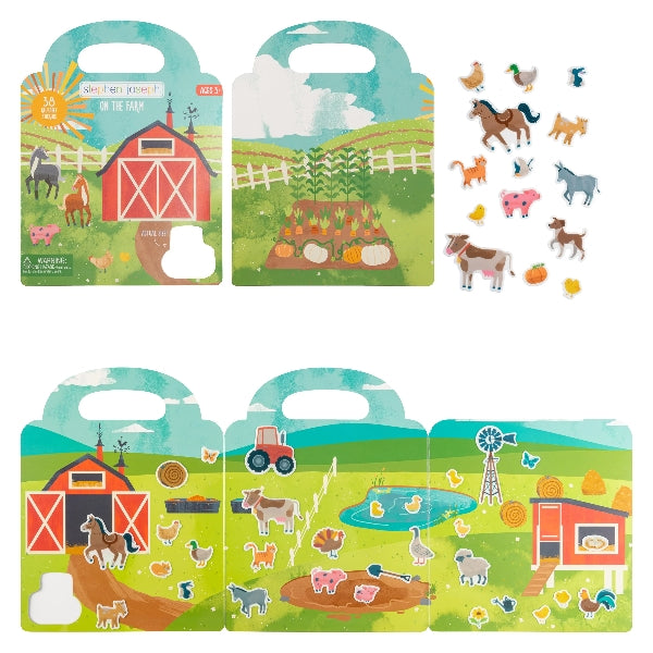Reusable Stickers Activity Book | Farm