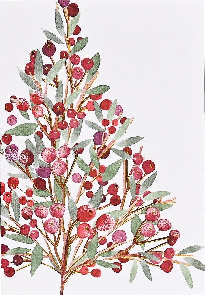 Festive Boughs Mini Boxed Holiday Cards| Set Of 20