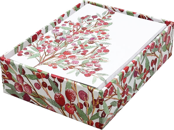 Festive Boughs Mini Boxed Holiday Cards| Set Of 20