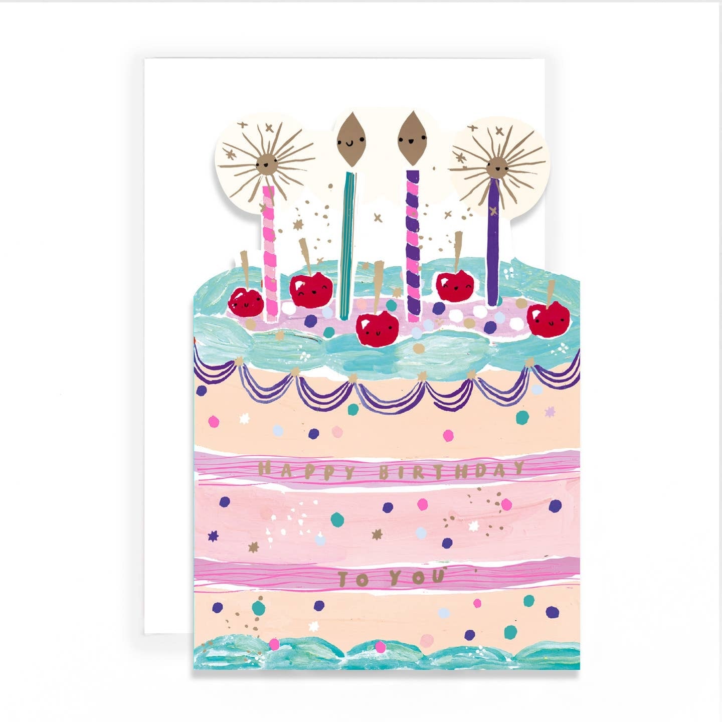 Cake & Candles Birthday Card