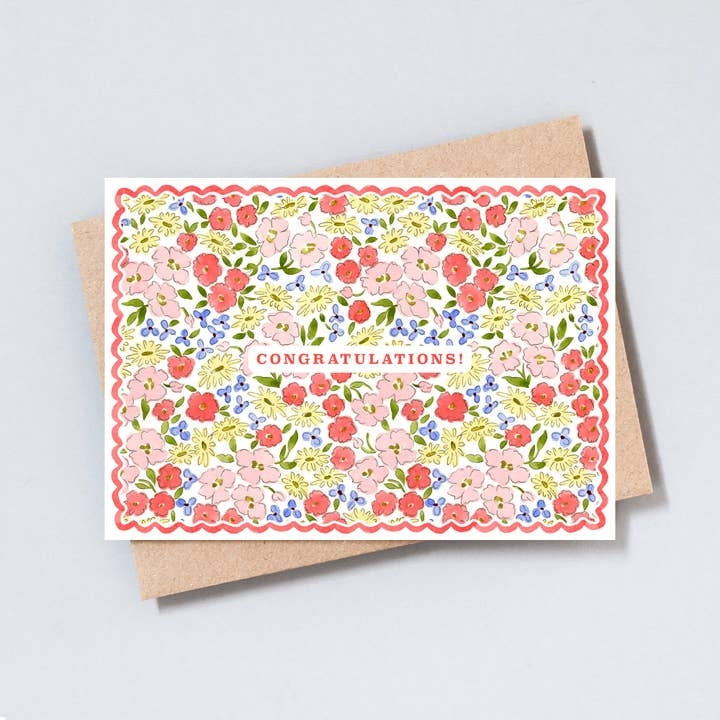 Floral Congratulations Card